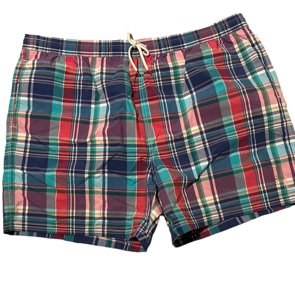 Polo Ralph Lauren Other - NWOT Polo Ralph Lauren Men’s Plaid Swim Trunks Size 3XB
